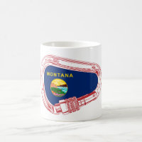 Montana Flag Climbing Carabiner