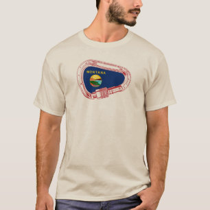 Montana Flag Climbing Carabiner T-Shirt