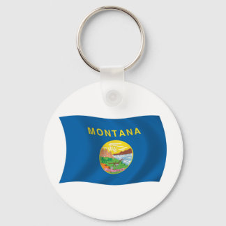 Montana Flag Keychain