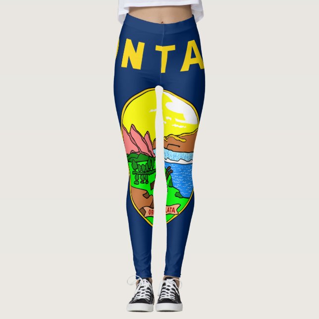 Montana flag leggings (Front)