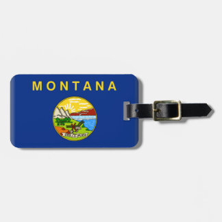 Montana Flag Luggage Tag
