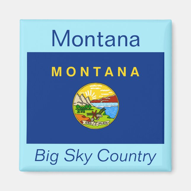 Montana Flag Magnet (Front)