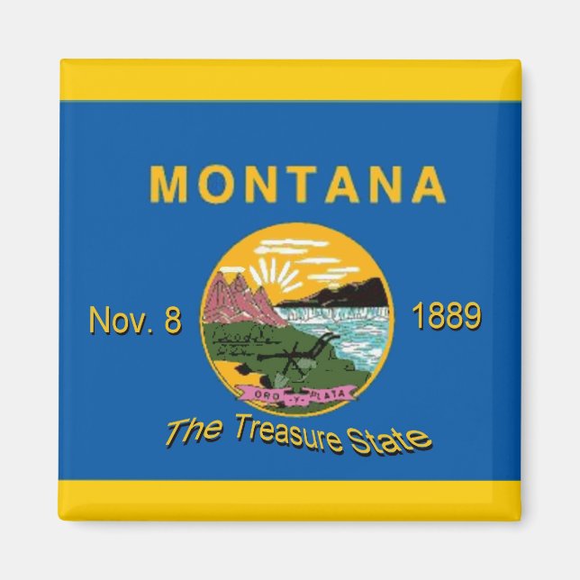 Montana Flag Magnet (Front)
