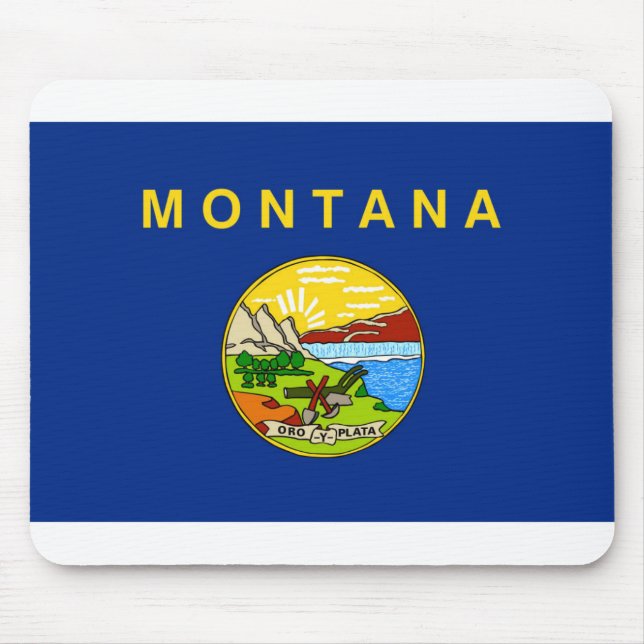 Montana flag mouse mat (Front)