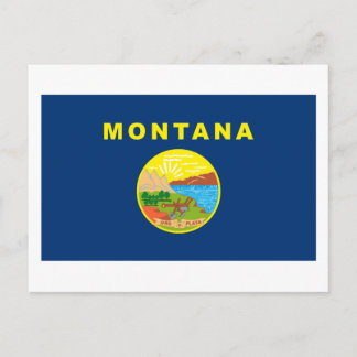 Montana Flag Postcard