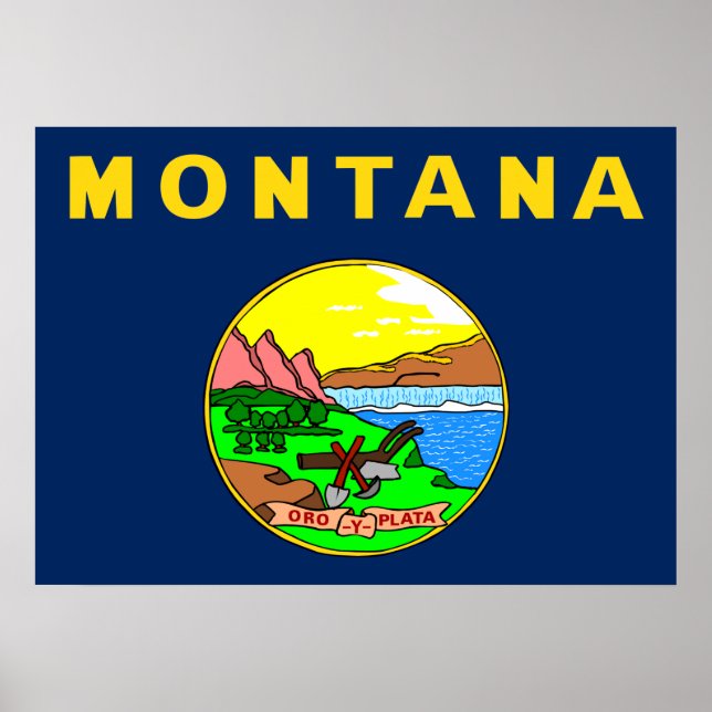 Montana flag poster (Front)