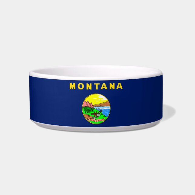 Montana flag-seal bowl (Front)