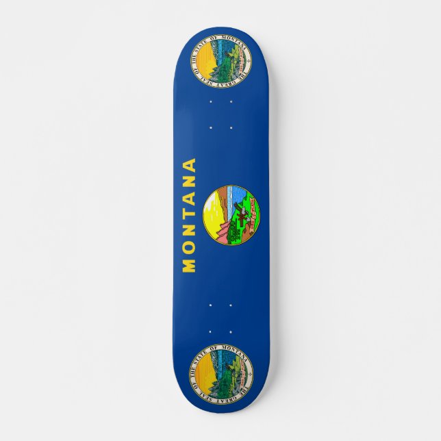 Montana flag skateboard (Front)