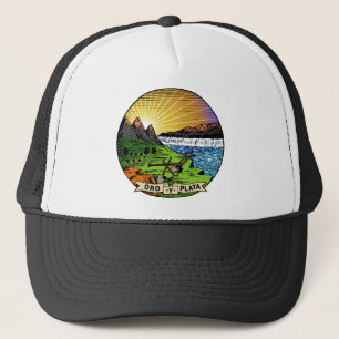 Montana Flag Theme 01 Trucker Hat