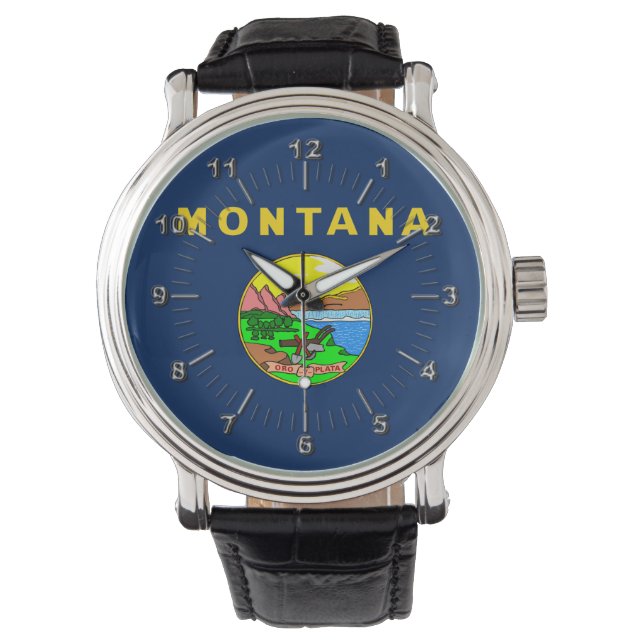 Montana flag watch (Front)