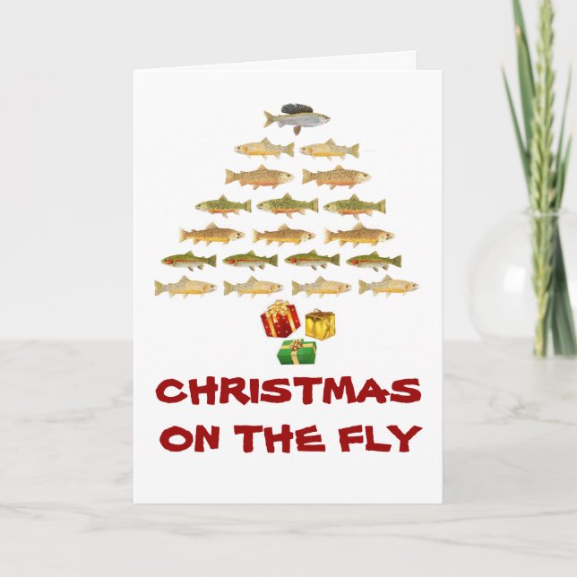 Montana Fly Fishing Christmas Card (Front)