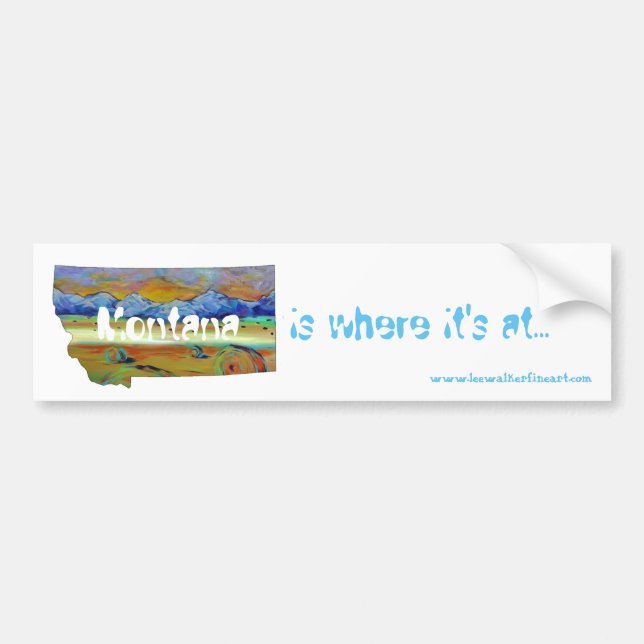 Montana for your ride. bumper sticker (Front)