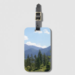 Montana Forest and Mountains Scenic View Luggage Tag