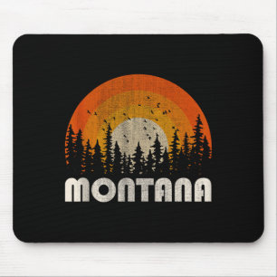 Montana - funny nature vintage hiking 60s 70s 80s mouse mat