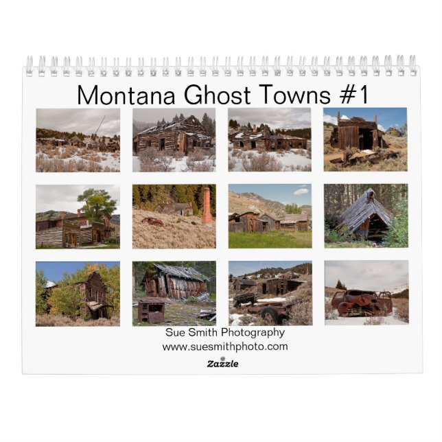 Montana Ghost Towns Calendar #1 (Back)