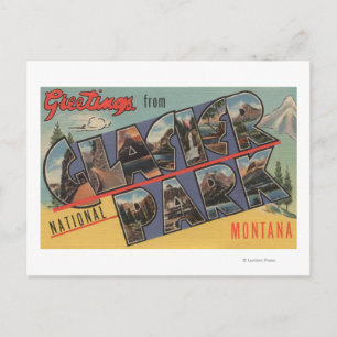Montana - Glacier National Park Postcard