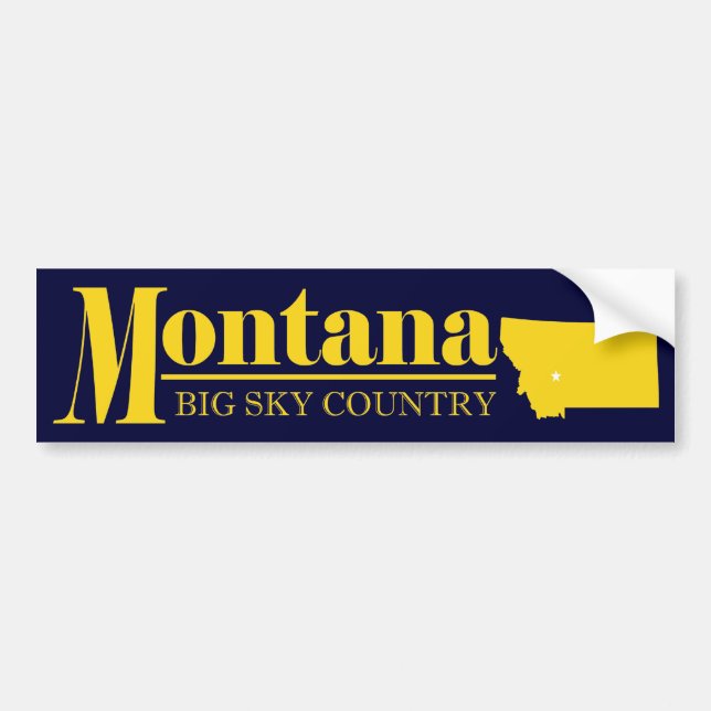 Montana Gold Bumper Sticker (Front)