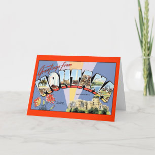 Montana Greetings Card