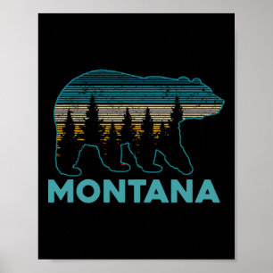 Montana Grizzly Bear Souvenir  Poster