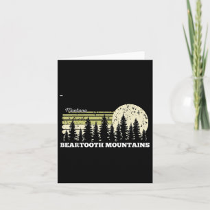 Montana Hiking Beartooth Mountains Trees Nature Fo Card