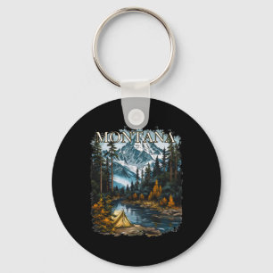 Montana Hiking Camping Hunting Outdoors  Key Ring