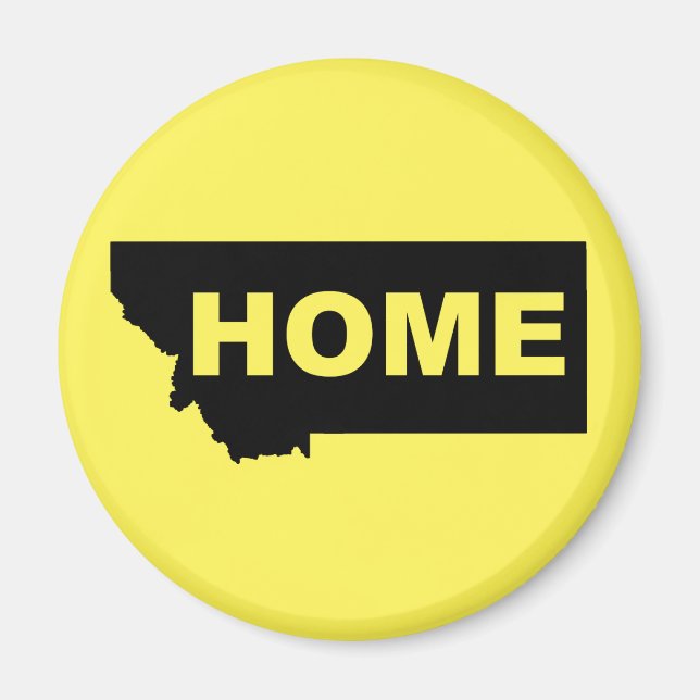 Montana Home Away From State Fridge Magnet (Front)