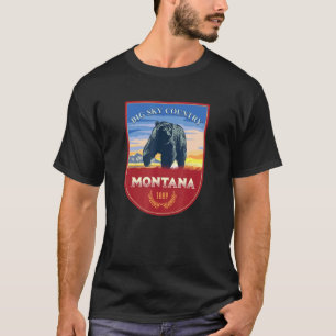 Montana Home State Pride Big Sky Country 1889 T-Shirt
