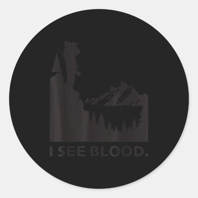 Montana Hunting  Classic Round Sticker (Front)