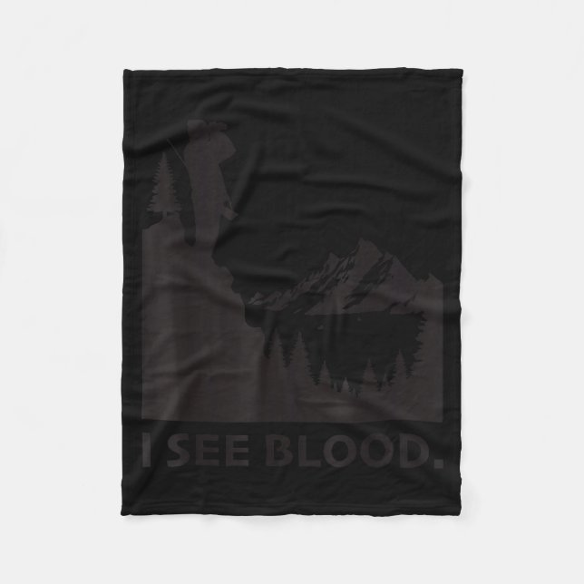 Montana Hunting  Fleece Blanket (Front)