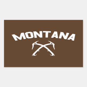 Montana Ice Climbing Rectangular Sticker