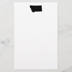 Montana in Black and White Stationery