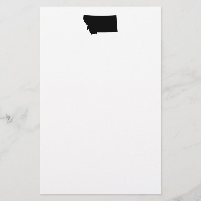 Montana in Black and White Stationery (Front)