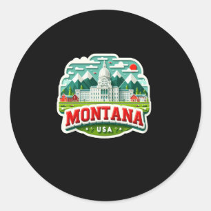 Montana In Usa Sticker 