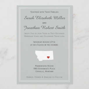 Montana Love - Customisable Wedding Invitation