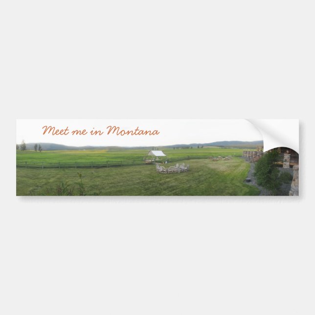 Montana Majesty_Meet Me in Montana Bumper Sticker (Front)