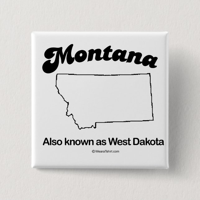 MONTANA - "MONTANA STATE MOTTO" T-shirts and Gear 15 Cm Square Badge (Front)