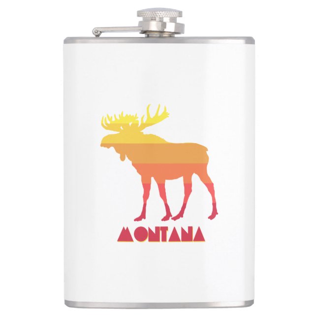 Montana Moose Hip Flask (Front)
