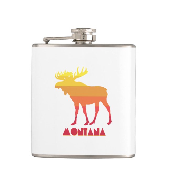 Montana Moose Hip Flask (Front)