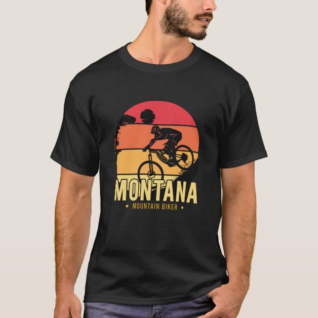 Montana mountain biker T-Shirt (Front)
