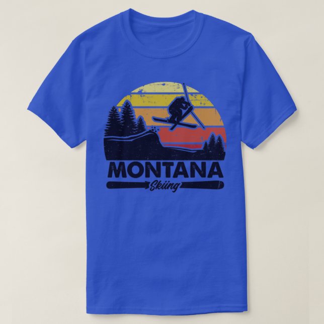 Montana mountain ski  T-Shirt (Design Front)