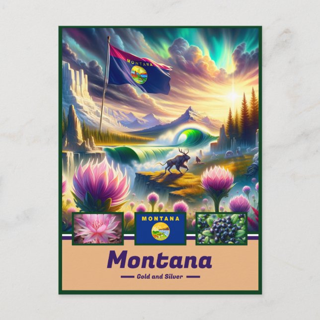 Montana Mystique Scenic Treasures Postcard (Front)