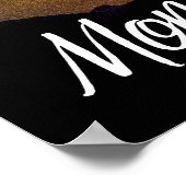 Montana Nights with Milky Way Mountains & Flowers Poster (Corner)