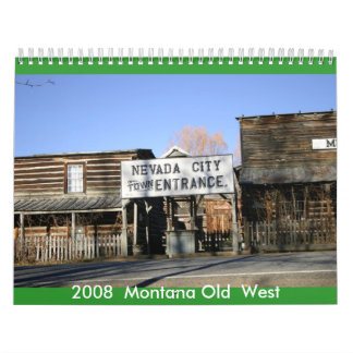 Montana Old West. Calendar