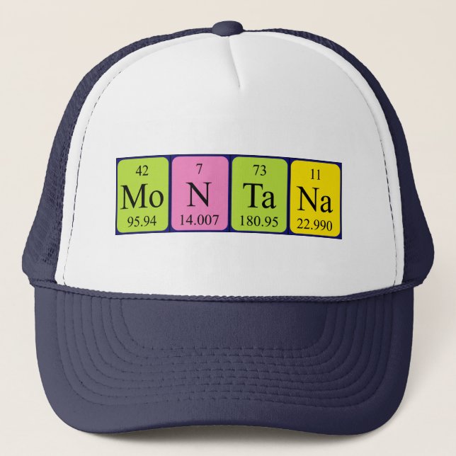 Montana periodic table name hat (Front)