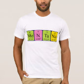 Montana periodic table name shirt (Front)