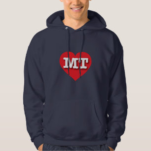 Montana Red Heart - I love MT Hoodie