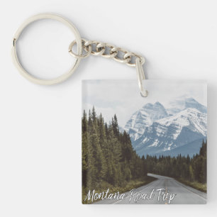 Montana Road Trip Scenic Highway Mountains Key Ring