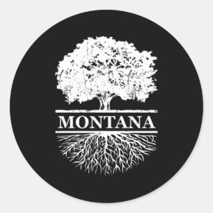 Montana Roots Outdoors Classic Round Sticker