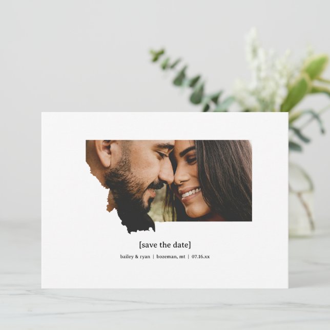 Montana Save the Date Photo Card (Standing Front)