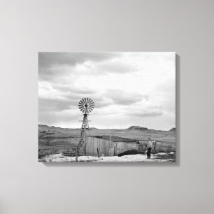 Montana Sheep Ranch, 1942 Canvas Print